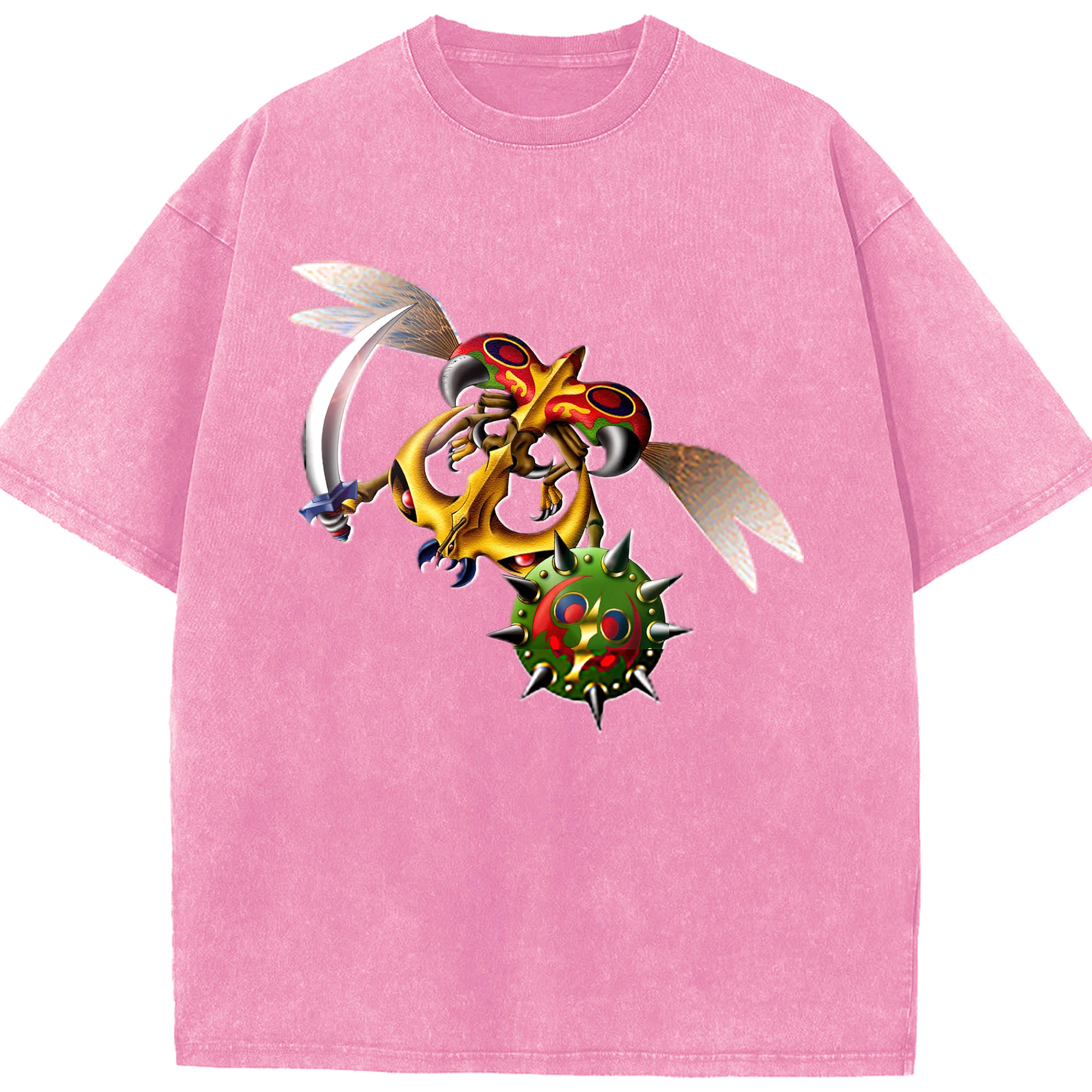 （画像用） 遊☆戯☆王 Yu-Gi-Oh! 綿100% ヴィンテージ風 半袖Tシャツ（フロントプリント）